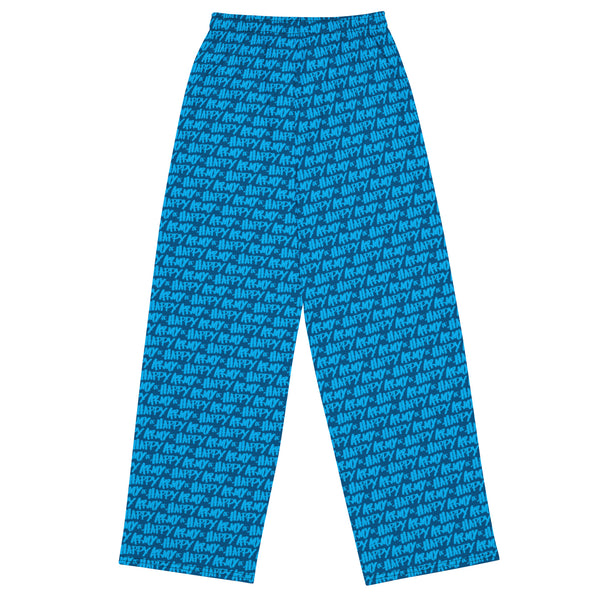 Back view of lounge pants with full AOH logo pattern