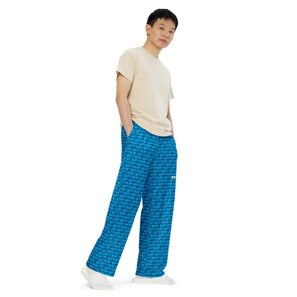 Side view of AOH Lounge Pants showcasing wide-leg silhouette