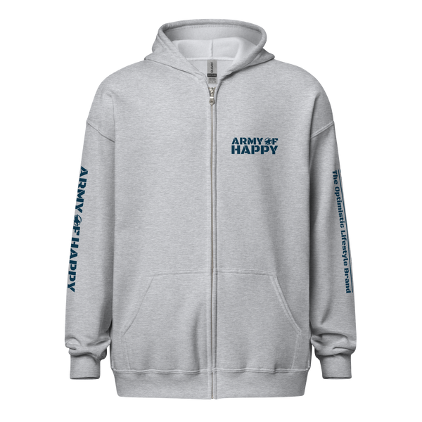 Brick Logo Unisex heavy zip hoodie