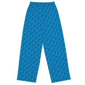 Back view of lounge pants with full AOH logo pattern