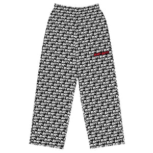 Unisex wide-leg pants with colorful AOH pattern