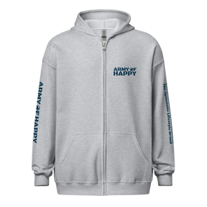 Brick Logo Unisex heavy zip hoodie
