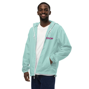 Army of Happy windbreaker with playful font logo
