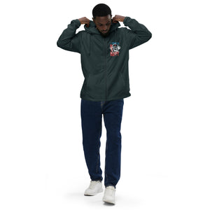 Classic Navy Happy Soldier Windbreaker, alternate front product image showing the full zip-up jacket.